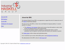 Tablet Screenshot of industry.haskell.org