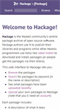 Mobile Screenshot of hackage.haskell.org